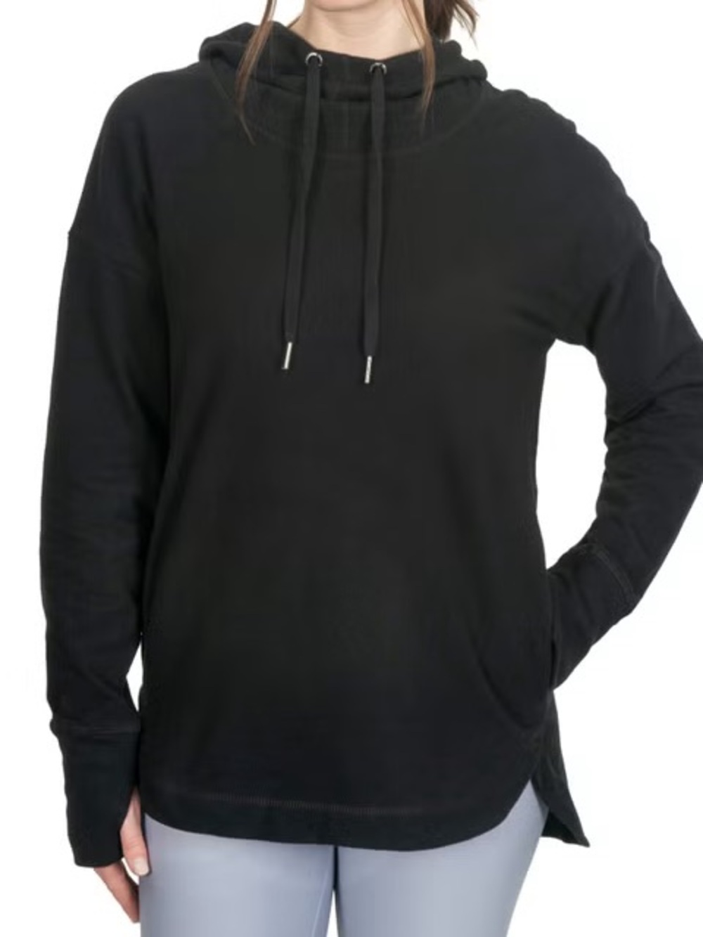 Sweaty Betty Women's Luxe Fleece Black Hoodie, Medium- NWT